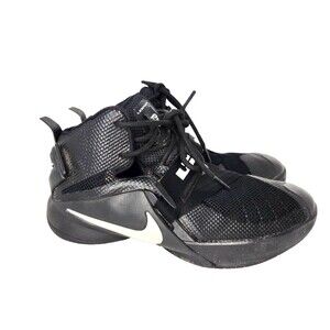 Nike LeBron Soldier 9 Blackout Basketball Shoe Mens 5Y 776471-001